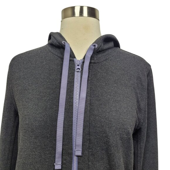 Victoria’s Secret Sport Gray Zip Up Hoodie Sweatshirt Small Women’s Activewear - Picture 2 of 8